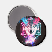 ザミスティックオオカミ宇宙 マグネット (正面/裏面)