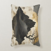 ザミスティマウンテンブラック&金ゴールド アクセントクッション (正面(垂直))