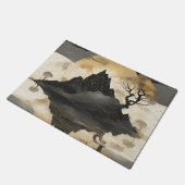 ザミスティマウンテンブラック&金ゴールド ドアマット (アングル)