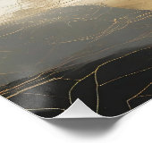 ザミスティマウンテンブラック&金ゴールド ポスター (コーナー)