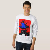 ザミステリアスな紳士の衣服しゃれていると自信 スウェットシャツ (正面フル)