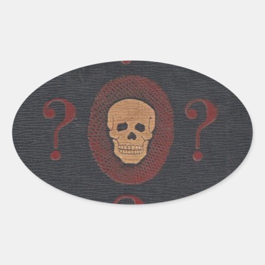 ザミステリースカル 楕円形シール (正面)