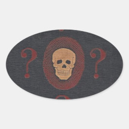ザミステリースカル 楕円形シール