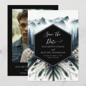 ザミニマリストの森結婚の山 セーブザデート (正面/裏面)