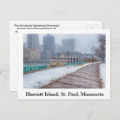 ザミネソタ100周年のショーボート ポストカード (正面/裏面)