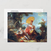 ザミュージカルコンテストバイジャン・ホノーレ・フラゴナール・ポスト ポストカード (正面/裏面)