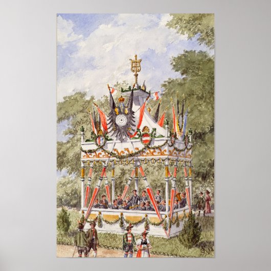 ザミュージックパビリオンオブザウィーン射撃、 発砲フェスティバル ポスター (正面)