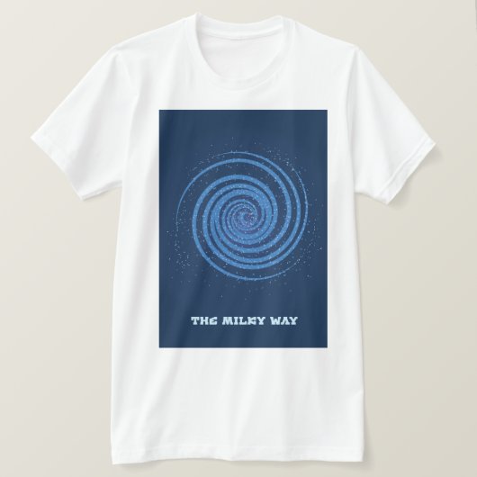 ザミルキーウェイ銀河系 Tシャツ (デザイン正面)