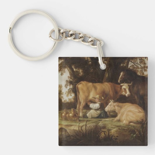 ザミルクメイドのエルバート・ケイプ キーホルダー (正面)