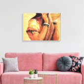 ザミルクメイド1904年Raja Ravi Varma キャンバスプリント (インサイチュ (リビング))