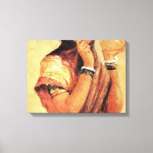 ザミルクメイド1904年Raja Ravi Varma キャンバスプリント (正面)