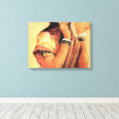 ザミルクメイド1904年Raja Ravi Varma キャンバスプリント (インサイチュ (ウッドフロア))