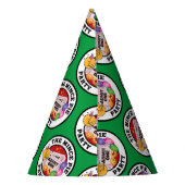 ザミンスパイパーティーハット（緑の背景） パーティーハット (裏面)