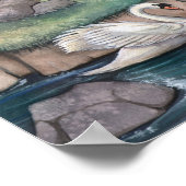 ザミーティングプレイスフェアリー&スワンファンタジーアートプリント ポスター (角)