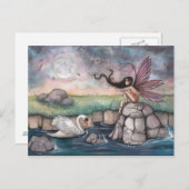 ザミーティングプレイスフェアリー&スワンファンタジー ポストカード (正面/裏面)