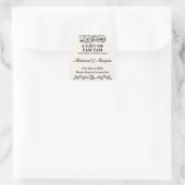 ザムザムモダンウォーターニカムスリム結婚式の引き出物 スクエアシール (バッグ)