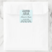 ザムザムモダンウォーターニカムスリム結婚式の引き出物 スクエアシール (バッグ)