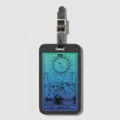 ザムーンタロットカードグラデーションラゲージタグ ラゲッジタグ (正面縦)