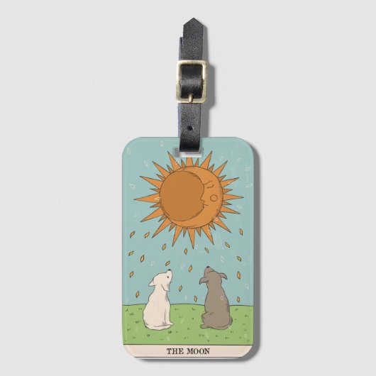 ザムーンタロットカーモダンド専攻のアルカナ ラゲッジタグ (正面縦)