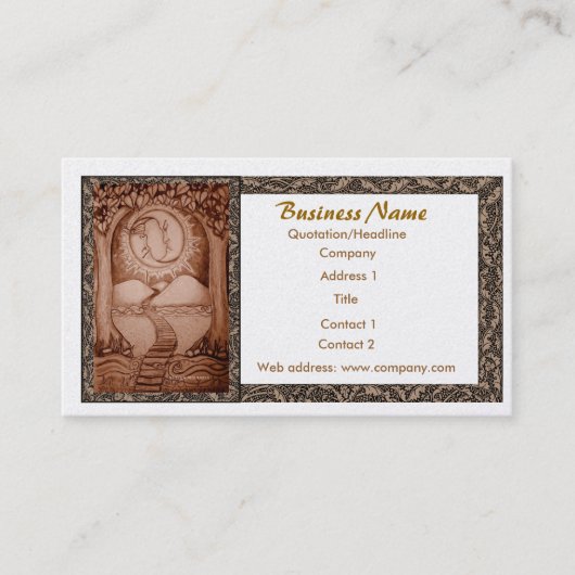 ザムーンタロット名刺 名刺 (正面)