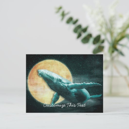 ザムーンポス飛んでいるトカードにザククジラ ポストカード (スタンド正面)