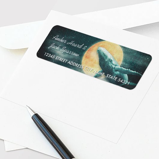 ザムーン飛んでいる住所 シール