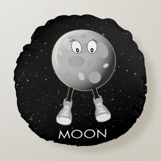 ザムーン&スターズイン宇宙 ラウンドクッション (正面)