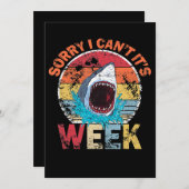 『ザメの贈り物の週おもしろい間』 セーブザデート (正面/裏面)