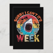 『ザメの贈り物の週おもしろい間』 招待状 (正面/裏面)