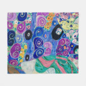 ザメイドバイグスタフクリムト フリースブランケット (正面(横))