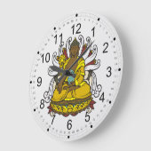 ザメディシンブッダ ラージ壁時計 (傾斜)