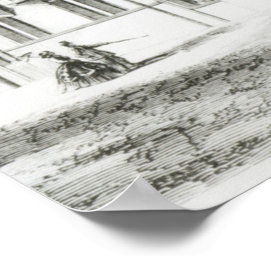 ザメドウ建物,オックスフォード,キリスト教会 ポスター (角)