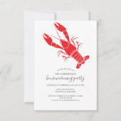 ザメモダンガラ引っ越し祝いパーティーパーティー 招待状 (正面)