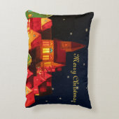 ザメリークリスマスビレッジ装飾用クッション アクセントクッション (裏面(縦))