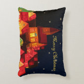 ザメリークリスマスビレッジ装飾用クッション アクセントクッション (正面(垂直))