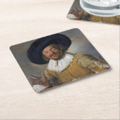 ザメリードリンカー、フランハル、1628-1630 スクエアペーパーコースター (アングル)