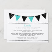 ザモダンターコイズバント結婚コレクション エンクロージャーカード (正面/裏面)