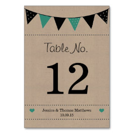 ザモダンターコイズバント結婚コレクション テーブルナンバー