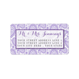 ザモダンペイズリー結婚コレクション – パープル ラベル