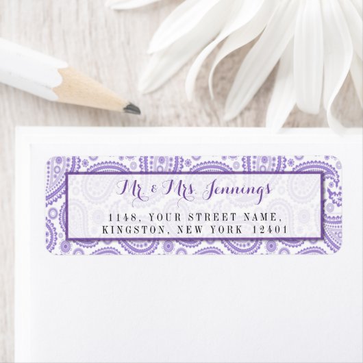 ザモダンペイズリー結婚コレクション – パープル ラベル (インサイチュ)