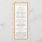 ザモダンペイズリー結婚ズコレクション – ブラウン プログラム (裏面)