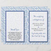 ザモダンペイズリー結婚ズコレクション – 青 (正面/裏面)