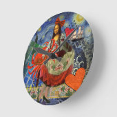 ザモナリザ ラウンド壁時計 (傾斜)