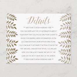 ザモノクロファーンウッドランド結婚ズコレクション エンクロージャーカード