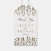 ザモノクロファーンウッドランド結婚ズコレクション ギフトタグ (正面)