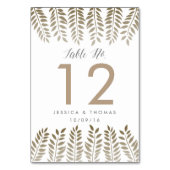 ザモノクロファーンウッドランド結婚ズコレクション テーブルナンバー (裏面)