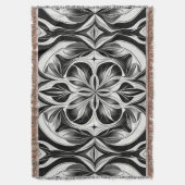 ザモノクロ開花 スローブランケット (正面縦)