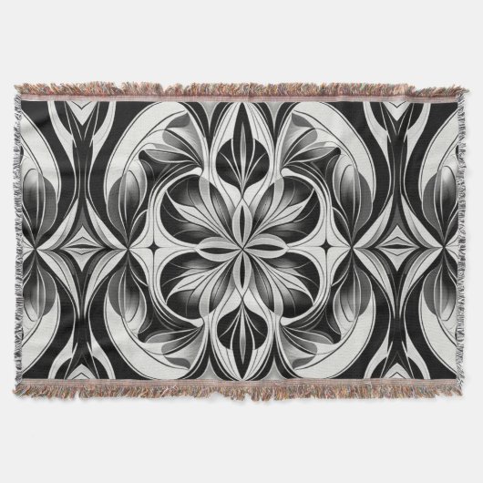 ザモノクロ開花 スローブランケット (正面)