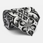 ザモノクロ開花 ネクタイ (ロール)