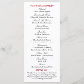 ザモノグラムベリーブッシュ結婚ズコレクション プログラム (裏面)